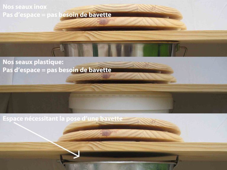 Seau inox 30 litres pour toilettes seches | Fabulous Toilettes